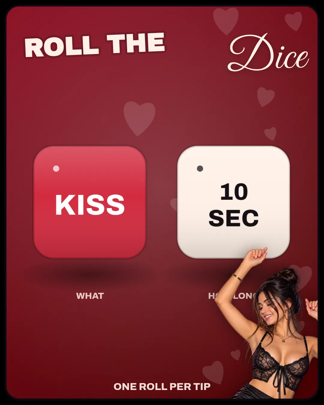 Cherry OnlyFans dice game template