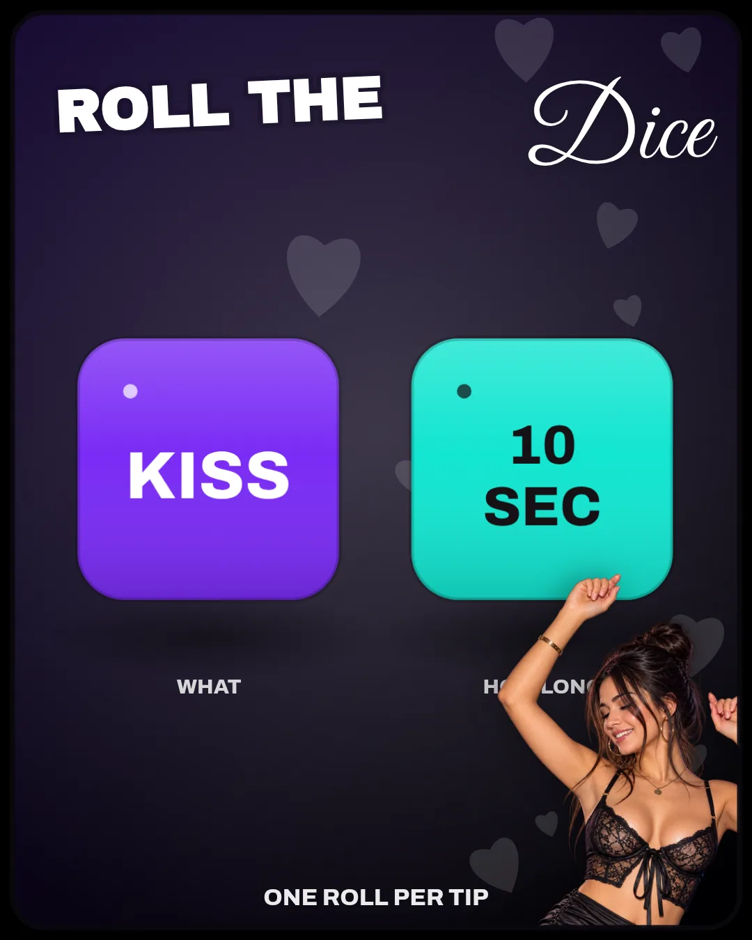 Neon OnlyFans dice game template