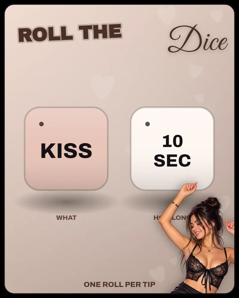 Blush OnlyFans dice game template